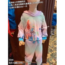 (出清) 香港迪士尼樂園限定 小美人魚 造型圖案兒童連帽上衣 (BP0030)